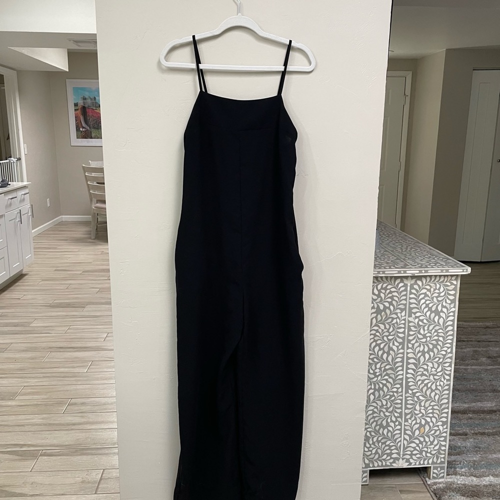 Zara Black Jumpsuit - Long with Pockets